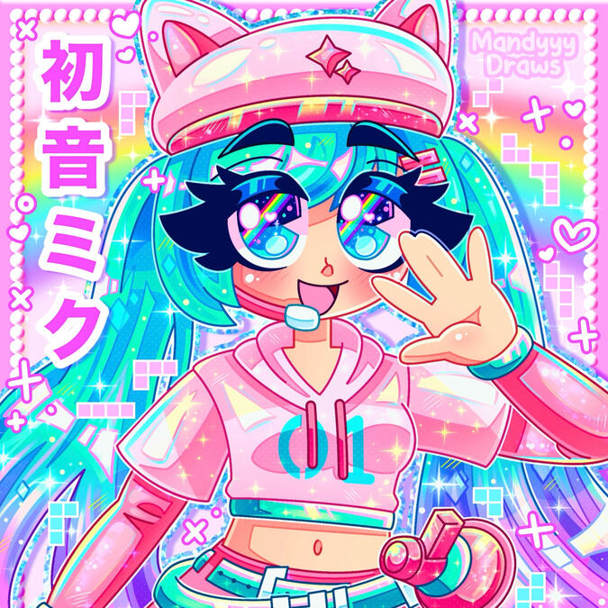 Fortnite Miku fanart