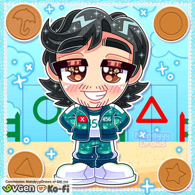 Gi-hun Squid Game fanart